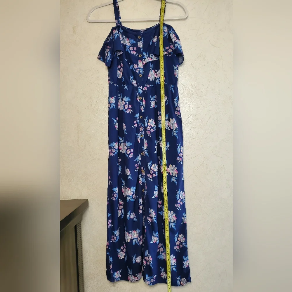 Justice Blue Pink Ruffled Sundress Size:L(12-14)